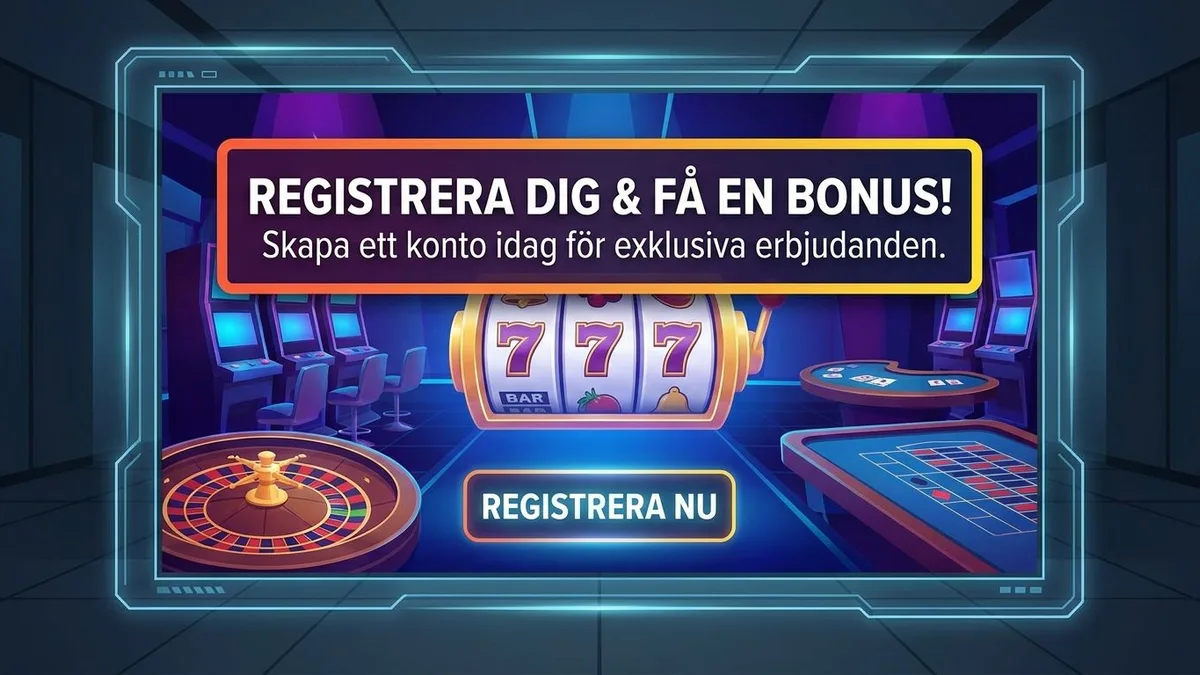 Registrera dig med bonus